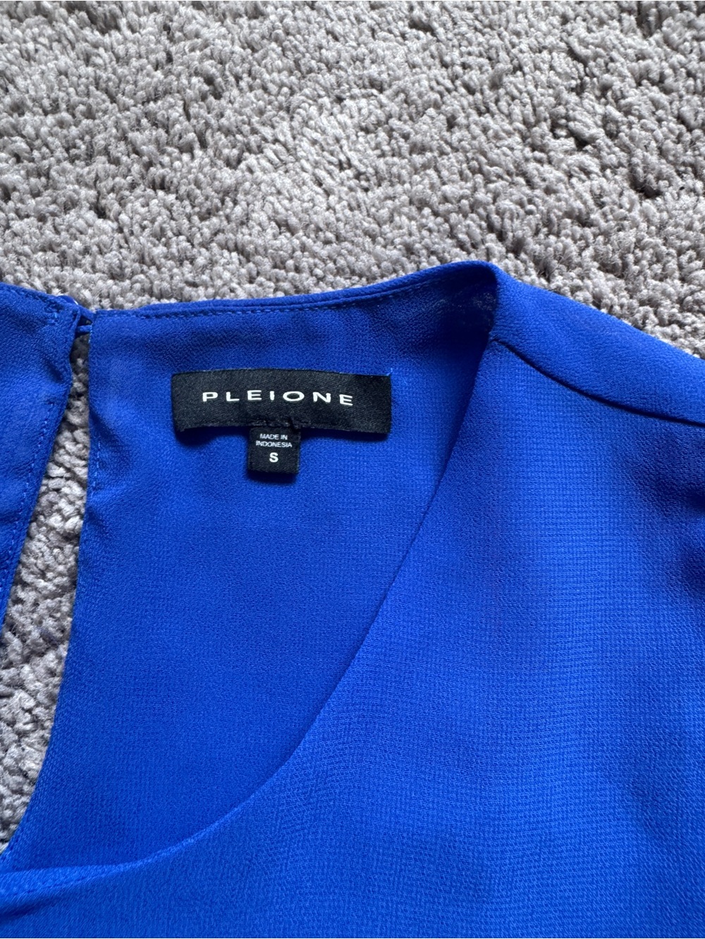 Pleione Sleeveless Blue Shell Top - Picture 2 of 5